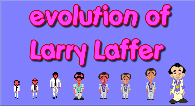 First, Larry Laffer appeared in Leisure Suit Larry I: In The Land of the Lounge Lizards in July 1987.